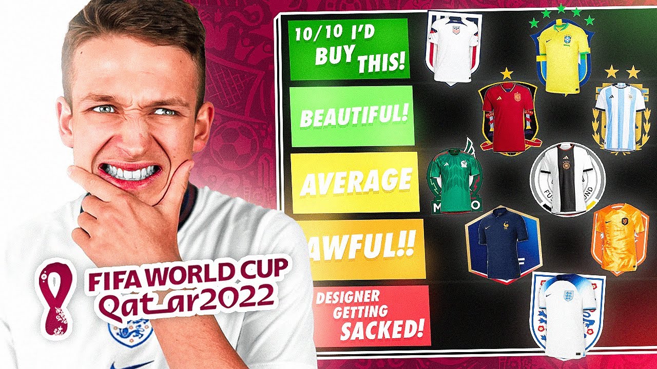 RANKING EVERY WORLD CUP 2022 HOME KIT BEST to WORST
