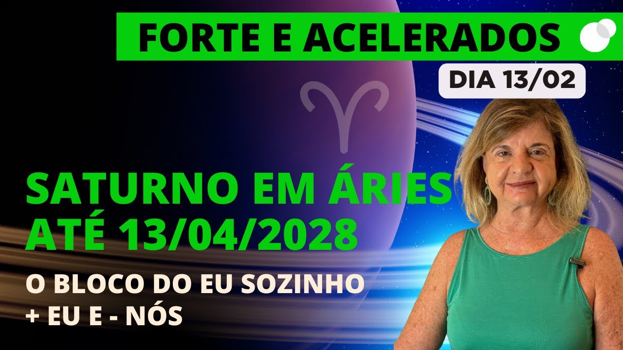 Céu do dia - Sexta 13/02 - Saturno em Áries até 13/04/2028