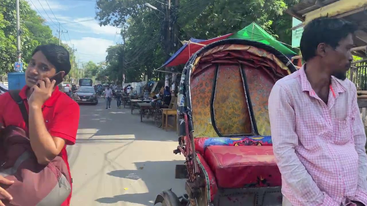 walking around agrabad commercial area walking tour July 2023 || Bangladeshi 🇧🇩 city summer walker