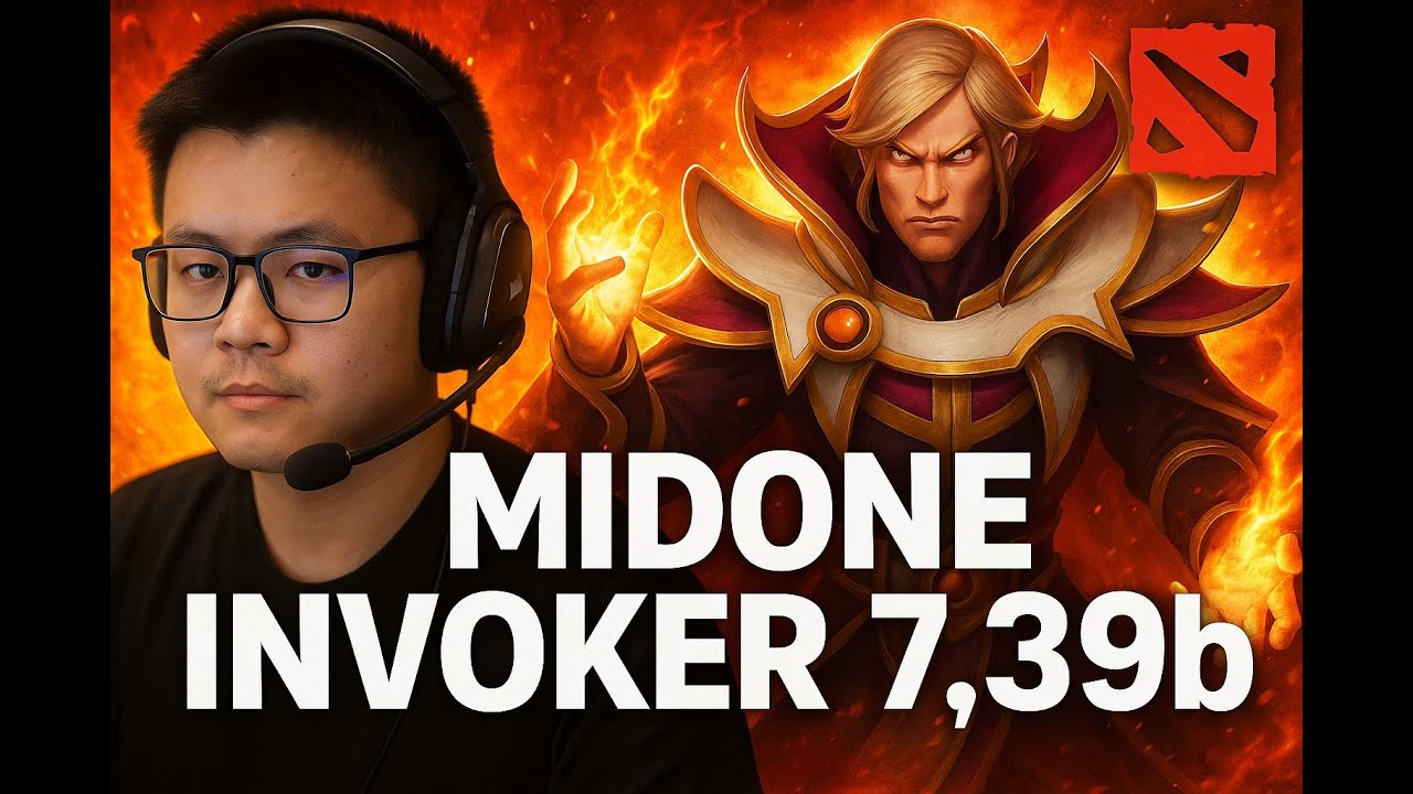 MidOne Invoker 7.39b Dota 2 (full gameplay)