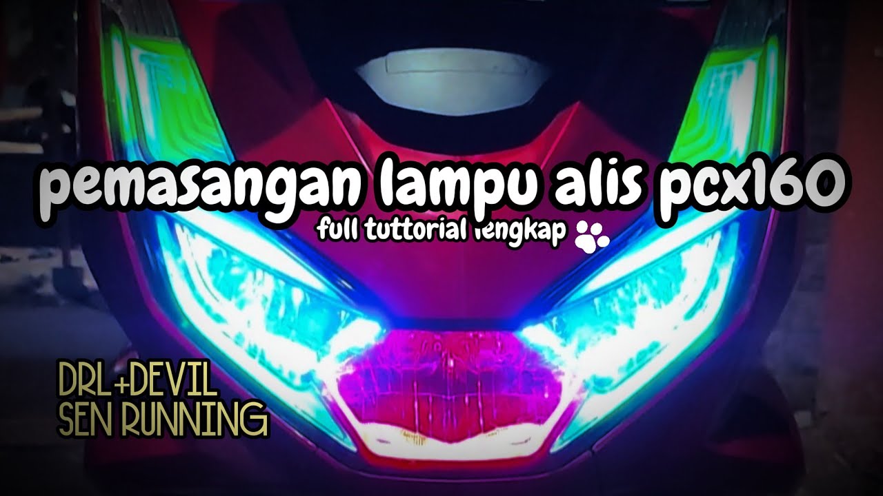 PEMASANGAN LAMPU ALIS PCX160 FULL TUTTORIAL ||HM OTOMOTIF