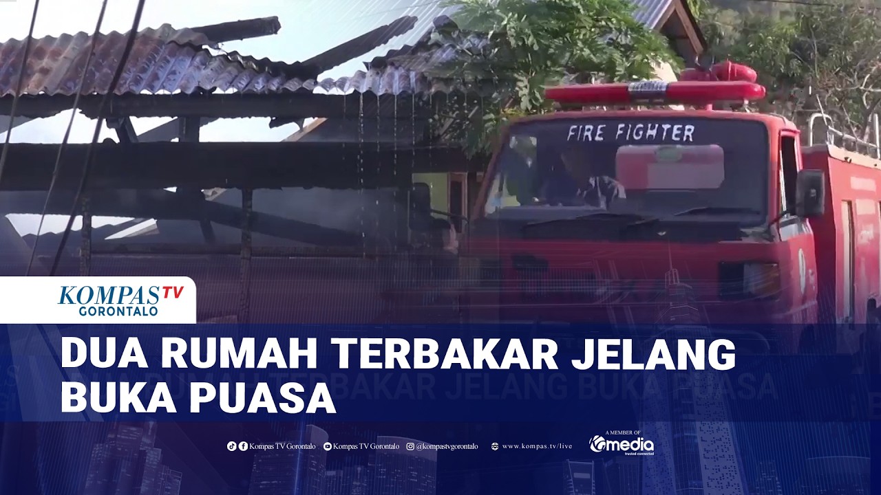 Dua Rumah Terbakar Jelang Buka Puasa