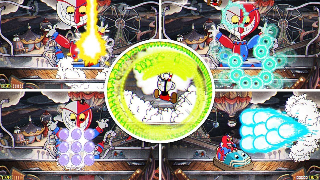 Cuphead - What If You Fight Beppi The Clown with All Super EX Attacks
