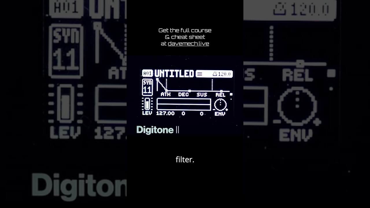 Mastering Digitone II // Creating tonal percussions and flanging effects with comb filters