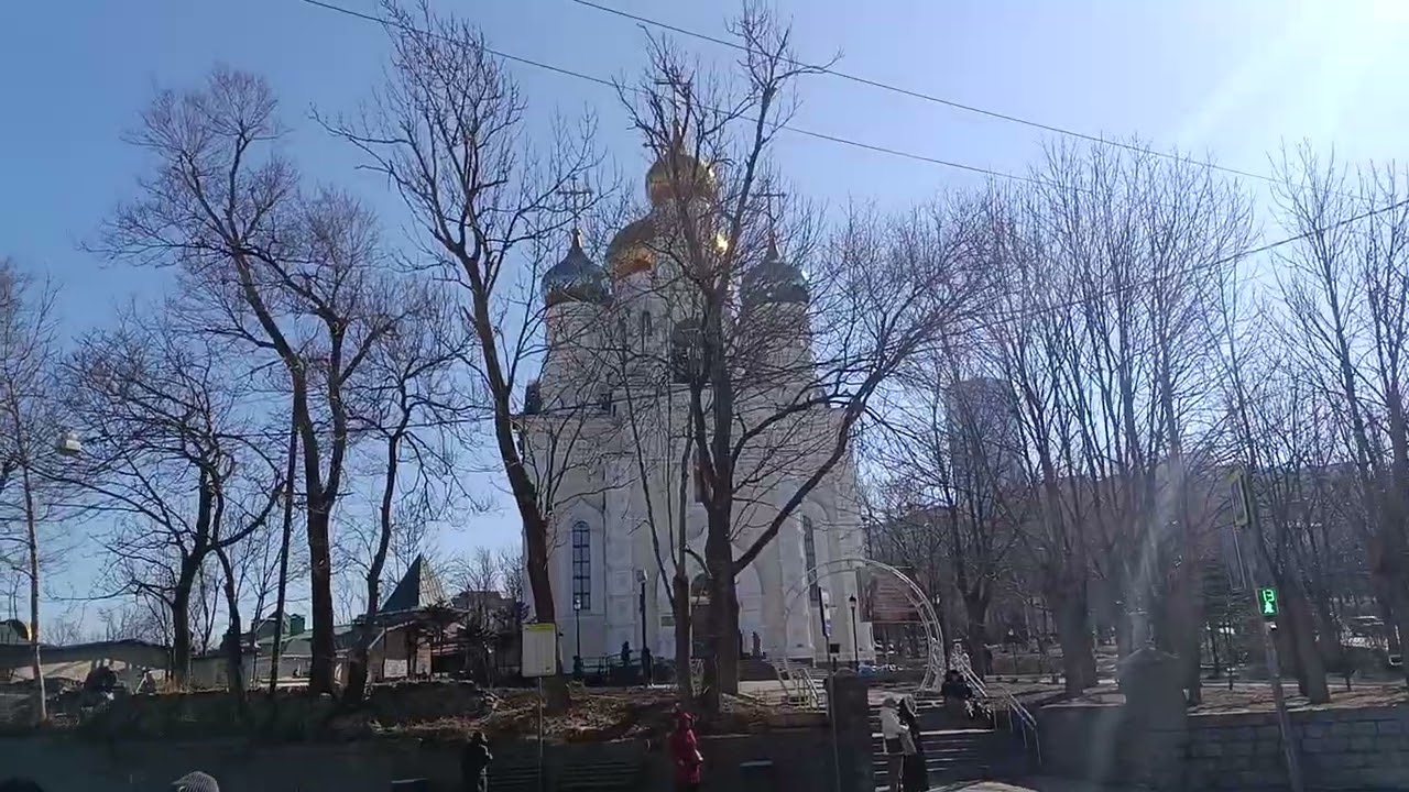 Утро во Владивостоке. Прекрасный колокольный звон 