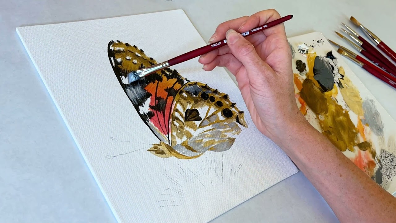 Acrylic Butterfly Demo with Andrea Ehrhardt