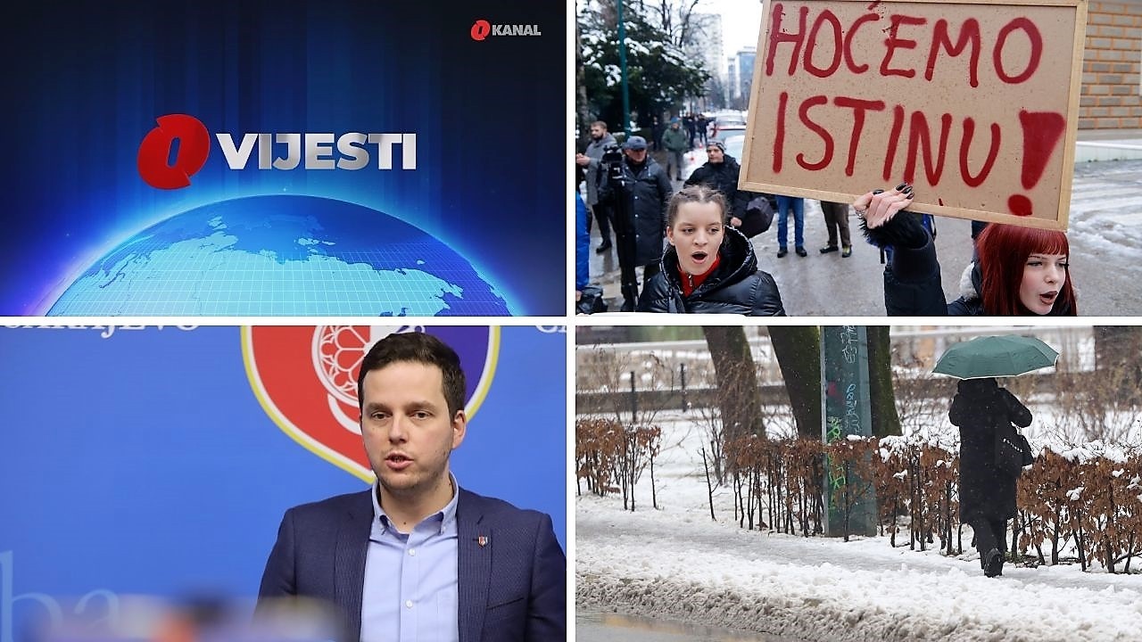 Peti dan protesta u Sarajevu / Nihad Uk se obratio javnosti / Snježni talas zahvatio dijelove BiH