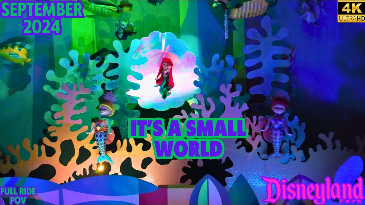 It’s a Small World Ride POV before the holiday decoration closure-Disneyland Rides 2024 [4K]