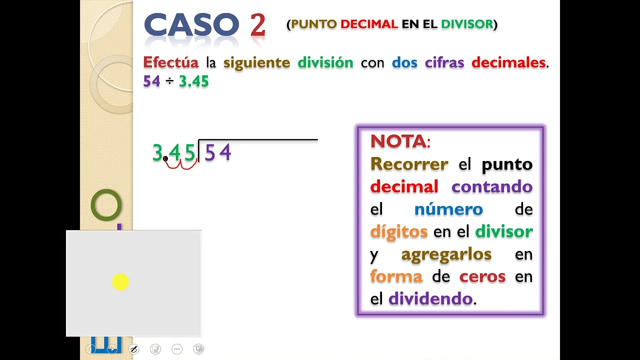 Operaciones con números decimales (División)Parte 1