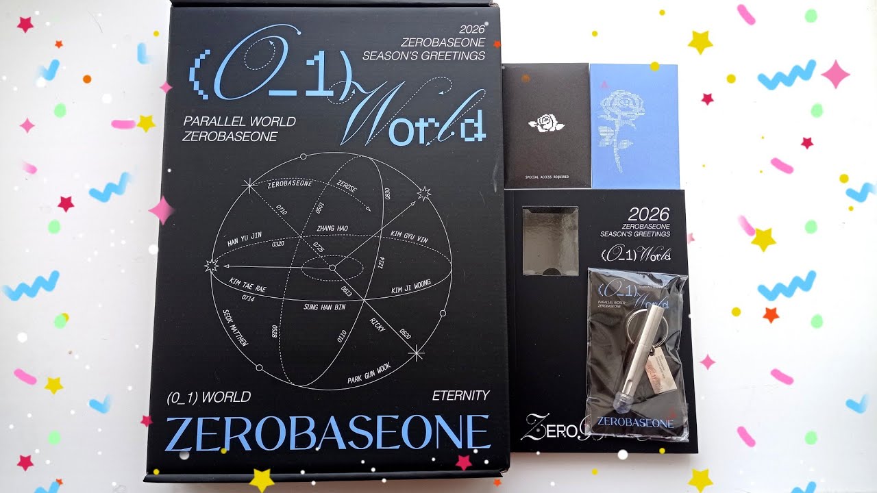 🌹 zerose garden: распаковка zerobaseone – seasons' greetings 2026