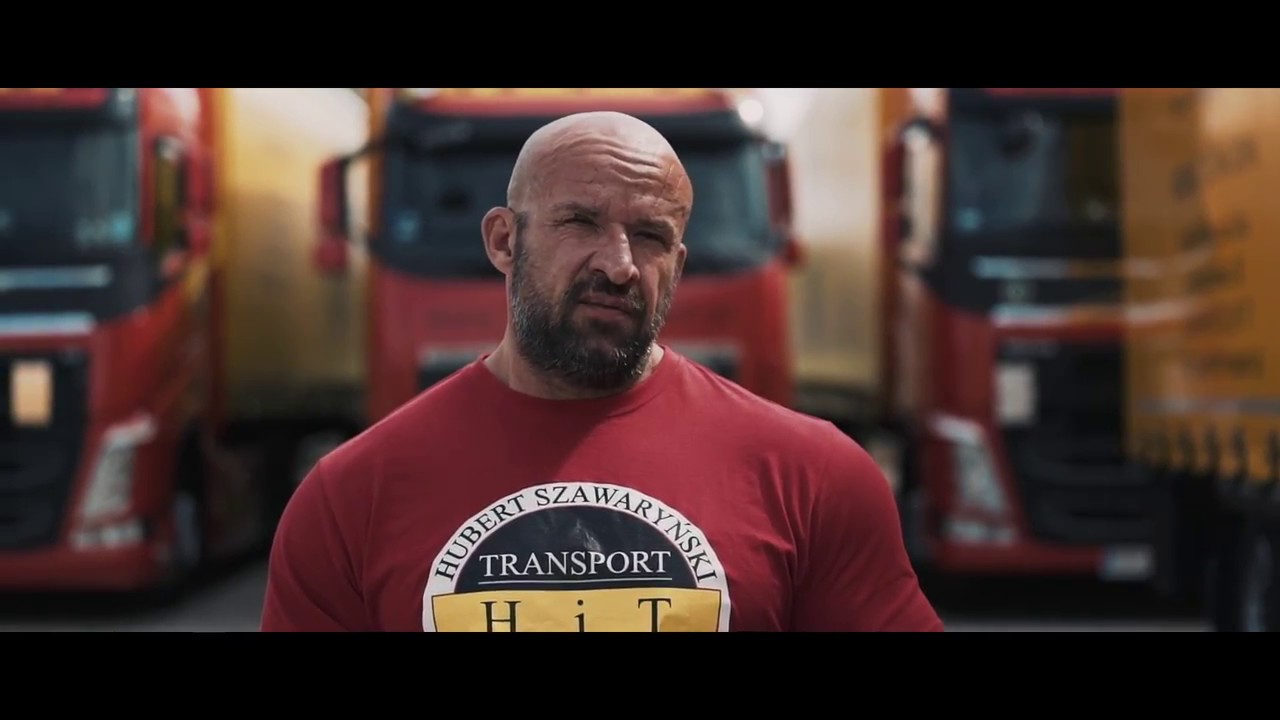 Tomasz Oświeciński w reklamie firmy HiT Transport - 