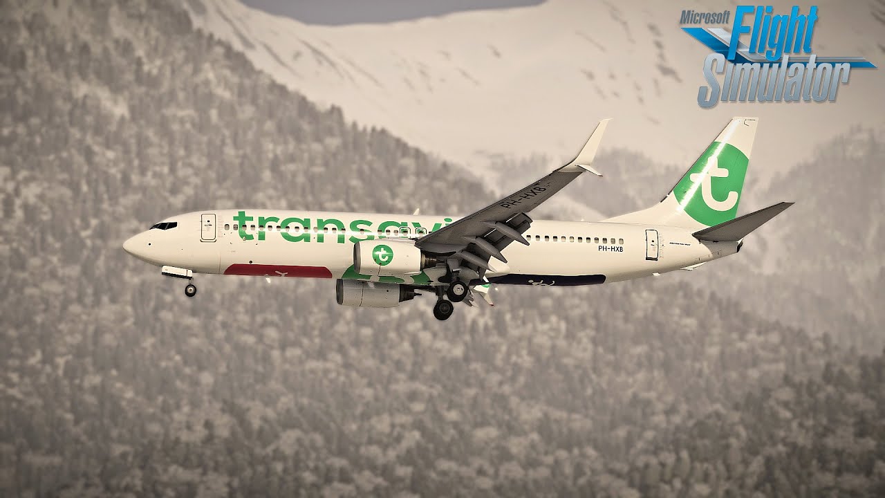[MSFS] 737-800 | Snowy Morning Landing in Innsbruck! | (LOWI)