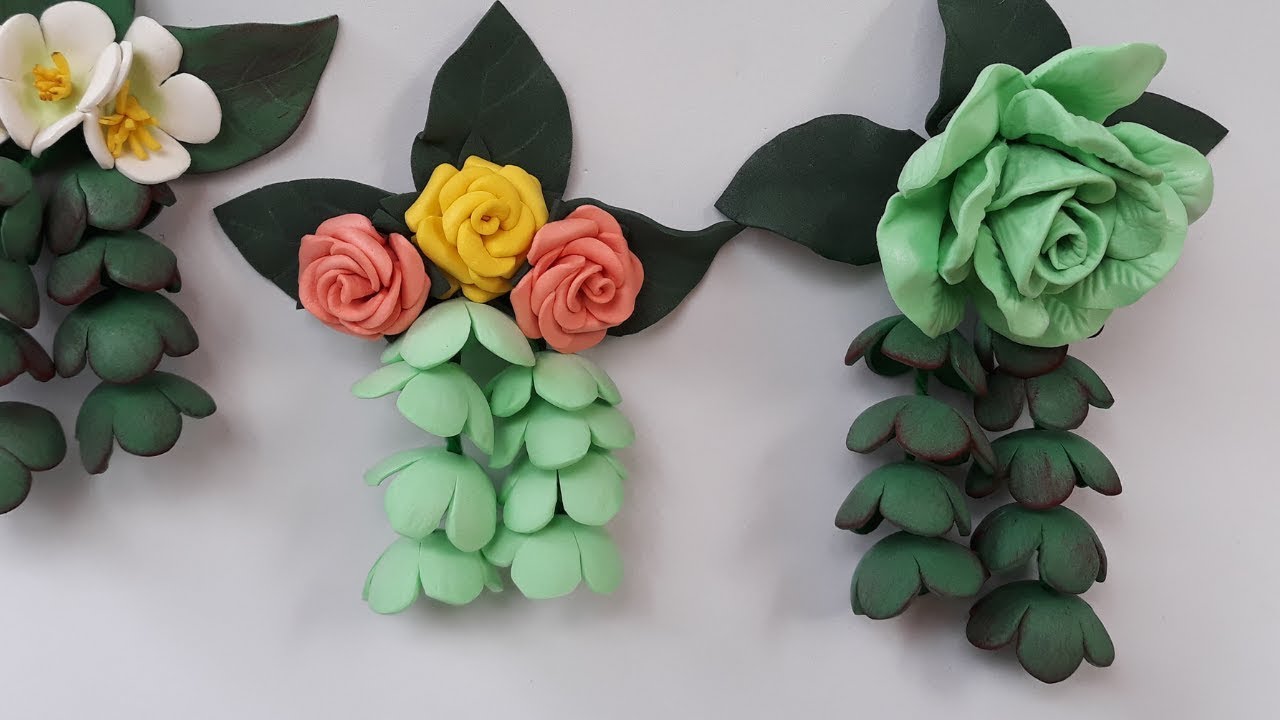 IMÃS DE GELADEIRA DIFERENTE. COM FLORES DE E.V.A FÁCIL. SEM FRISADOR
