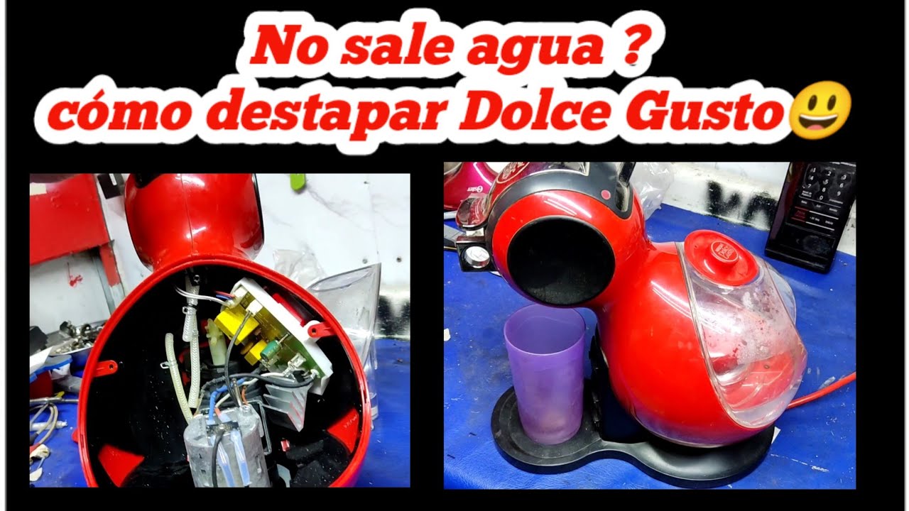 No sale agua , COMO DESTAPAR cafetera DOLCE GUSTO - DOLCE GUSTO coffee maker water does not come out