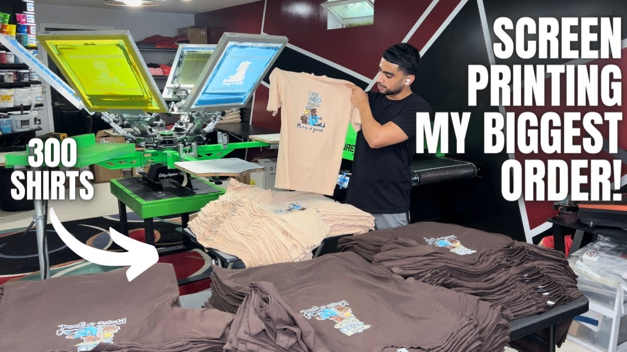 Screen Printing My Biggest Order...