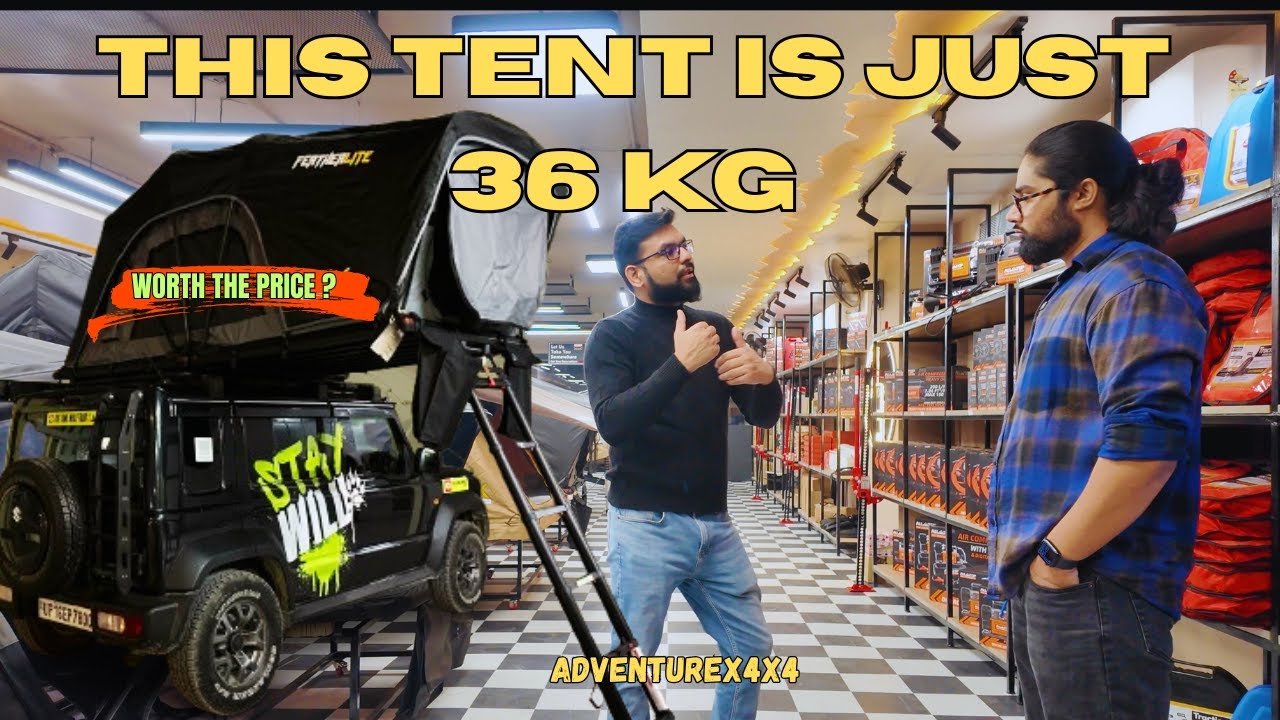 India's Only LIGHTWEIGHT Roof Top Tent for Jimny 5 Door by Adventurex4x4 @DCV Expeditions