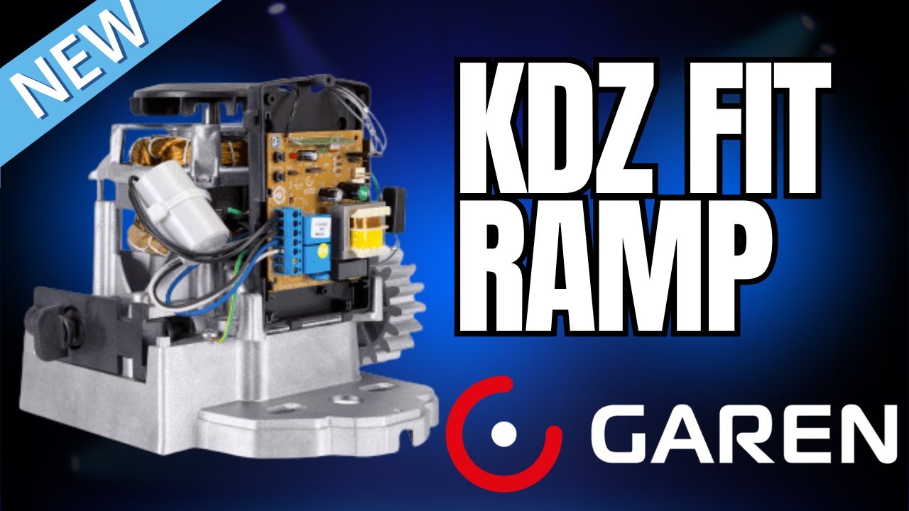 Como Configuração E review completo Motor de Portão KDZ Fit Ramp 1/4 da Garen
