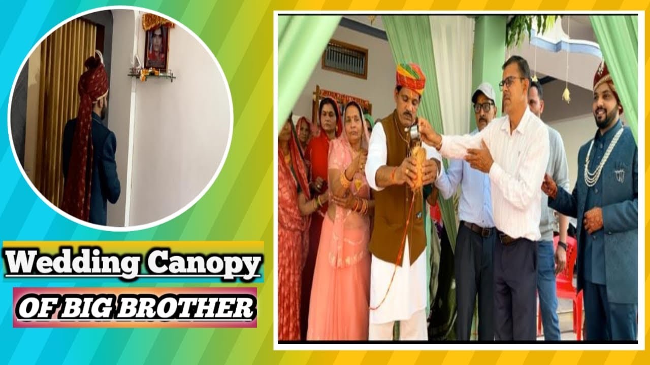 Wedding canopy of big brother #vlog #trendingvideo #vlogging #explore #fyp 