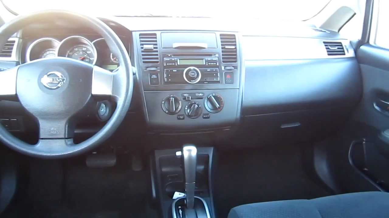 2011 Nissan Versa 1.8 S Hatchback, silver - Stock# 12387P - Interior