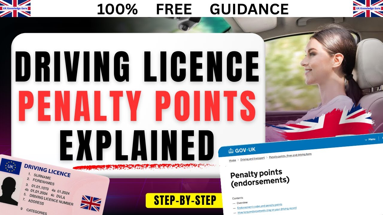 UK Driving Licence Penalty Points | DVLA Endorsement Codes, Fines & Driving Ban Rules