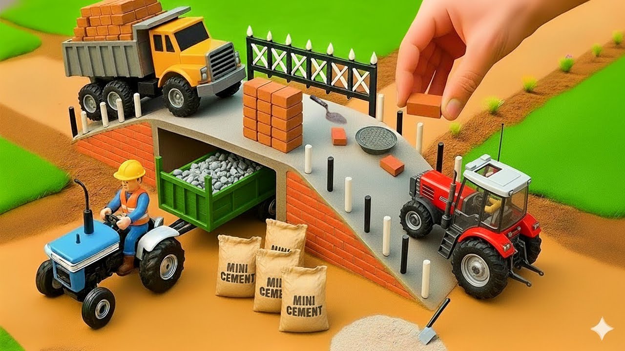 Diy bridge construction science project | using mini bricks | science project video 