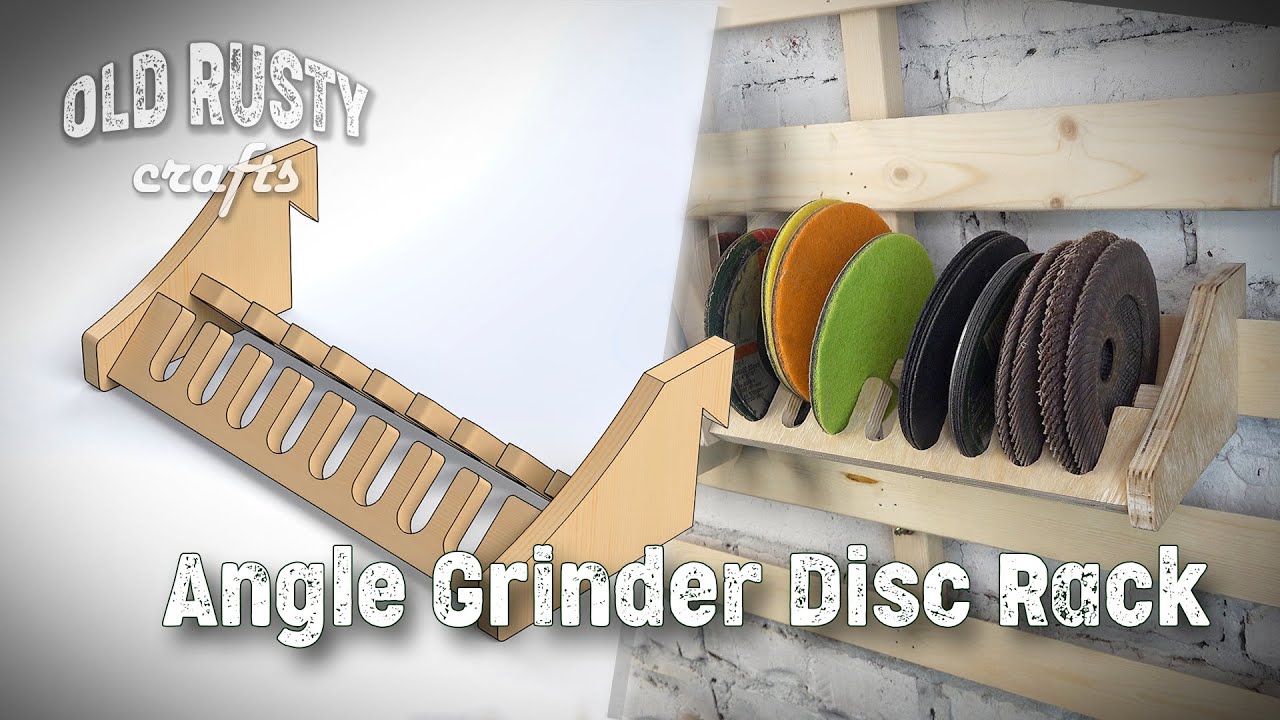 French Cleat. Angle Grinder Disc Rack. ( Tool Storage Wall French Cleat DIY)