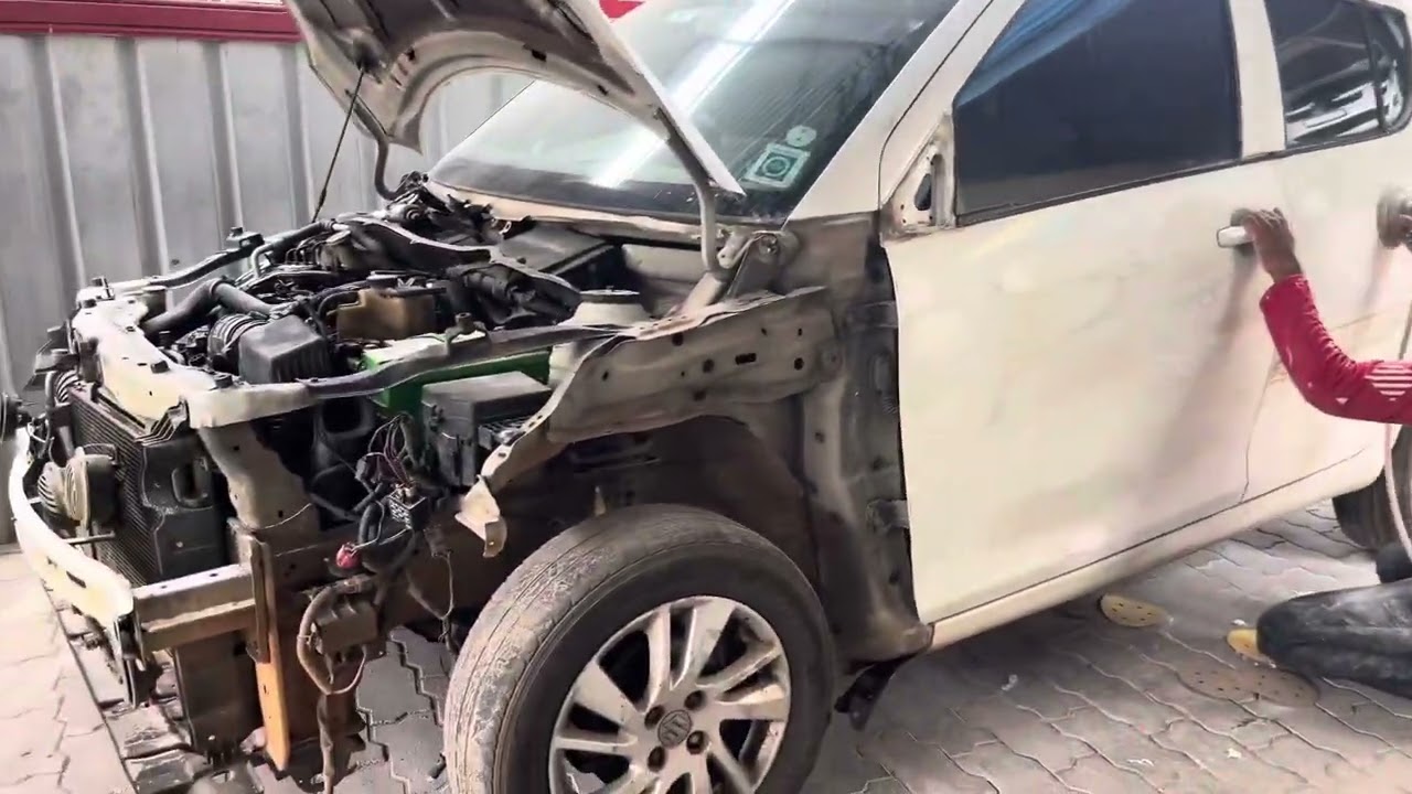 Pearl white SWIFT Restoration #marutisuzuki #swift #restoration #detailing #carbodyrepair