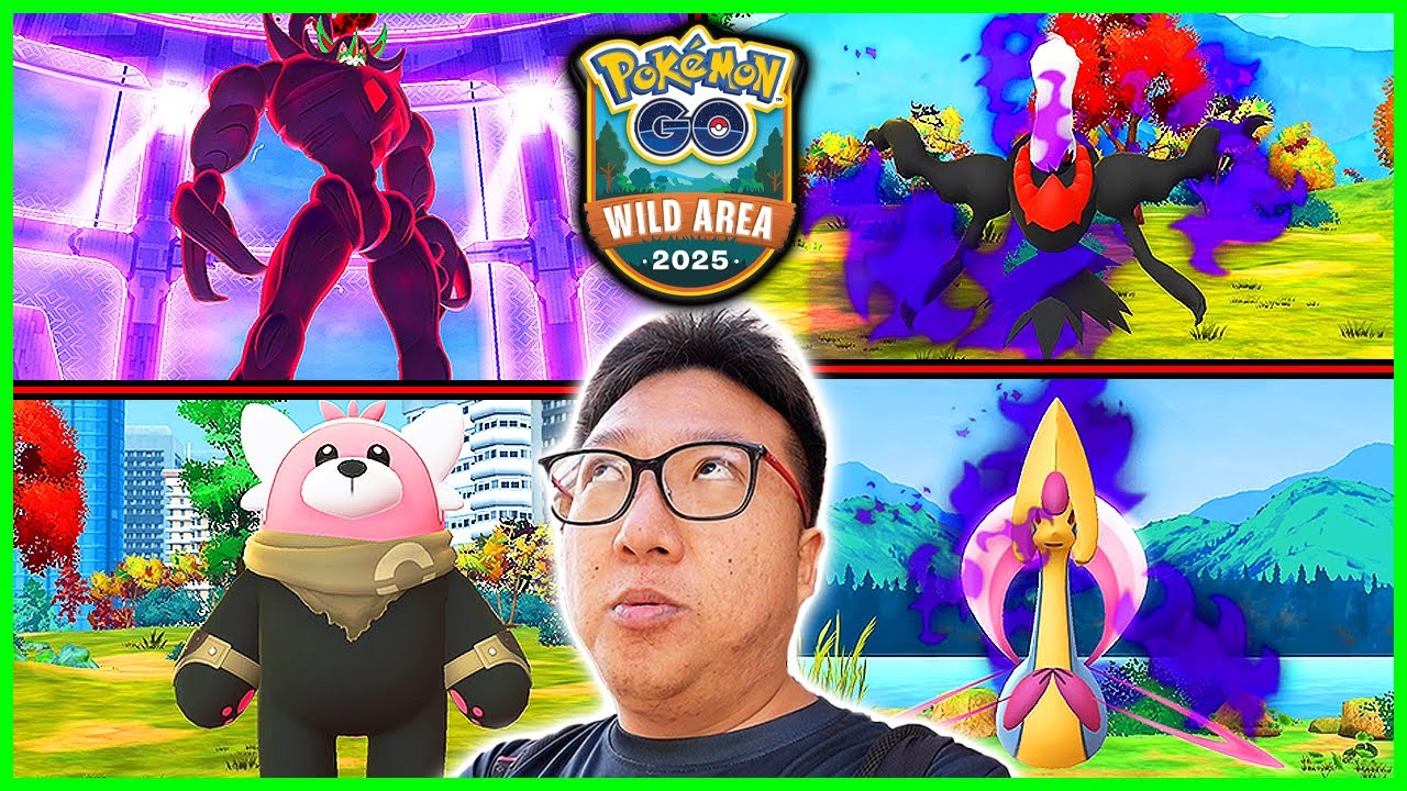 Nagasaki Wild Area with Shadow Darkrai & Gigantamax Grimmsnarl - Pokemon GO