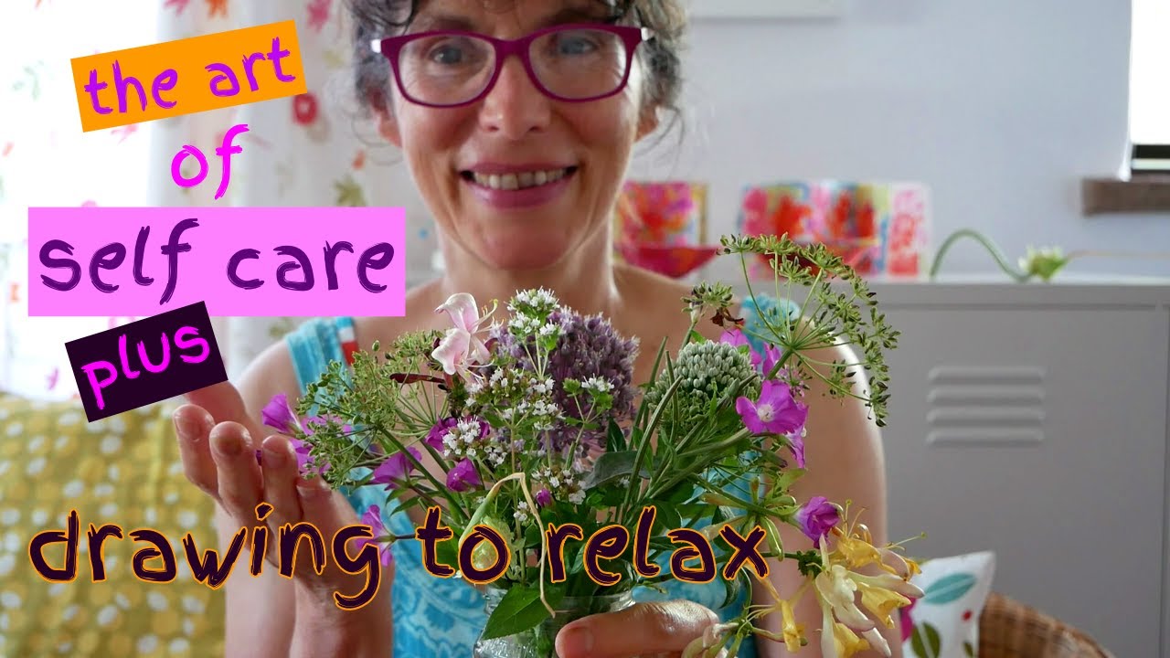 the art of self care, draw to relax...