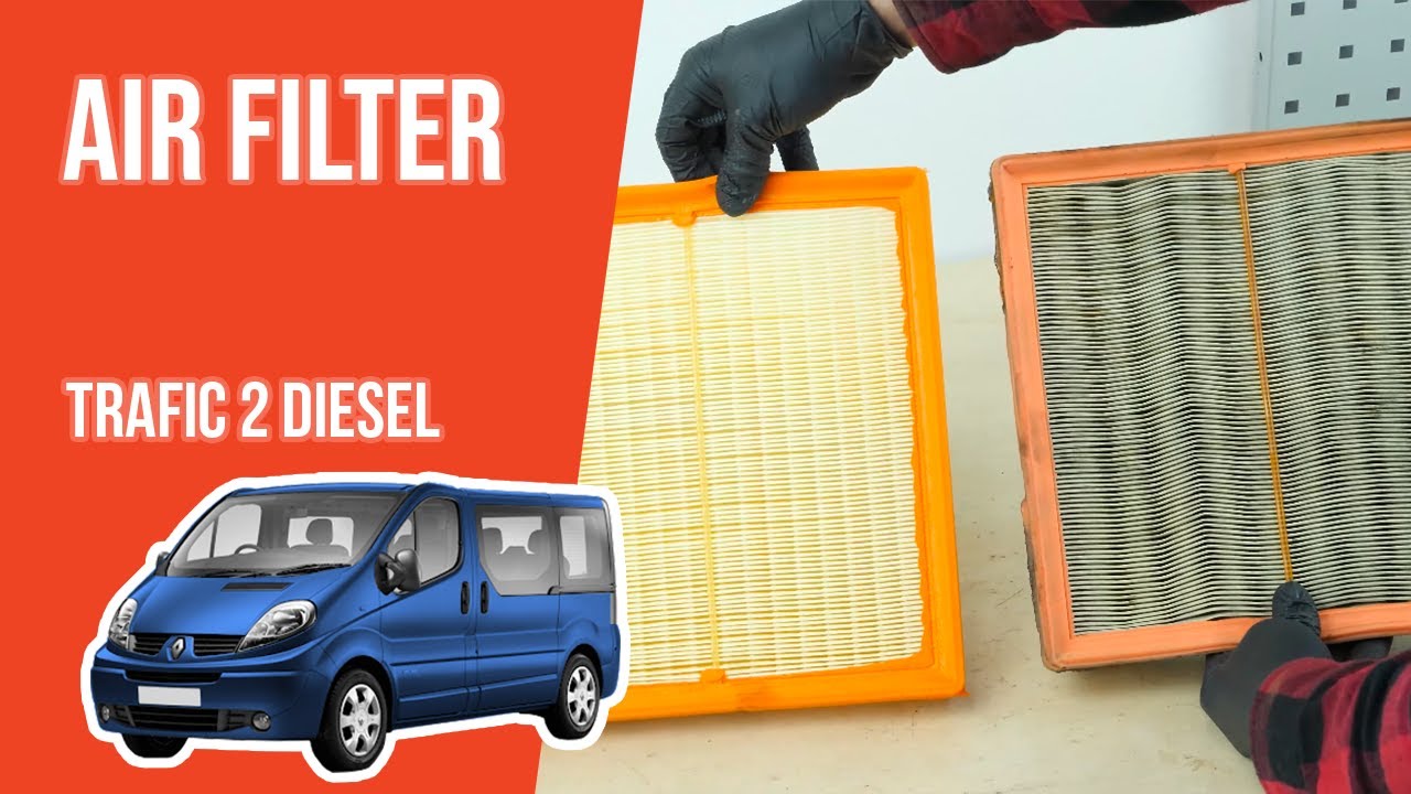 How to replace the air filter Renault Trafic 2 2.0 dCi 💨