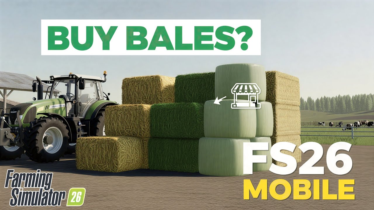 Will We Be Able to Buy Hay, Straw & Silage Bales in Farming Simulator 26 Mobile?