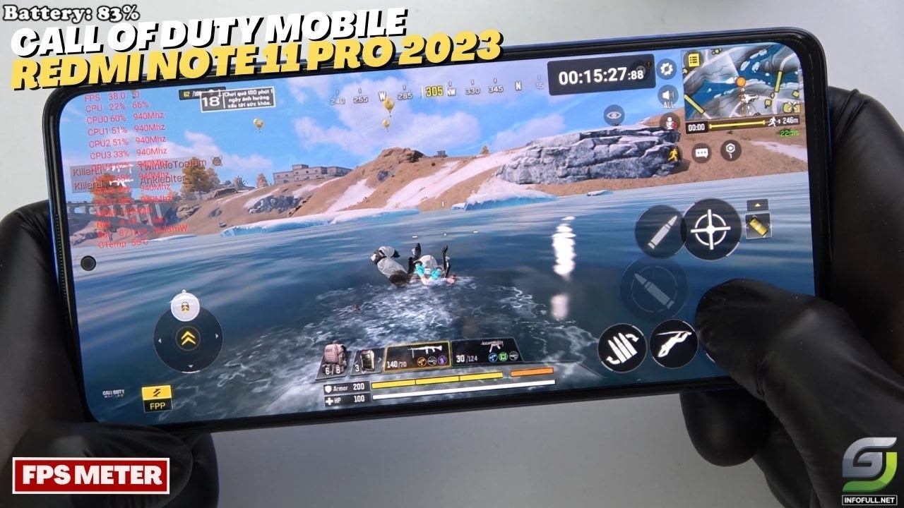 Xiaomi Redmi Note 11 Pro 5G Test game Call of Duty Mobile 2023