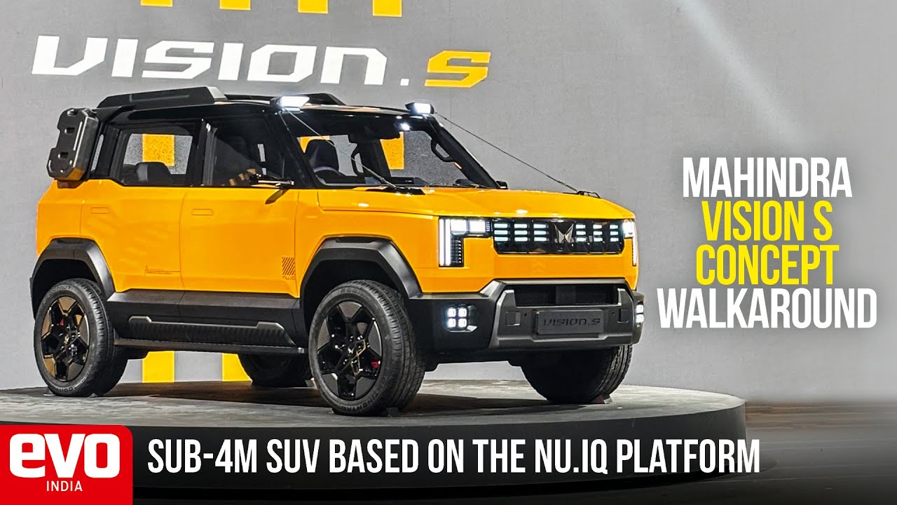 Mahindra Vision S Concept walkaround | Sub 4-m SUV with big ambitions | evo India