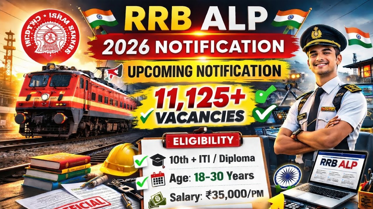 RRB ALP 2026 నోటిఫికేషన్ 🔥 11,125 పోస్టులు | Upcoming Notification | Aravind Updates 360