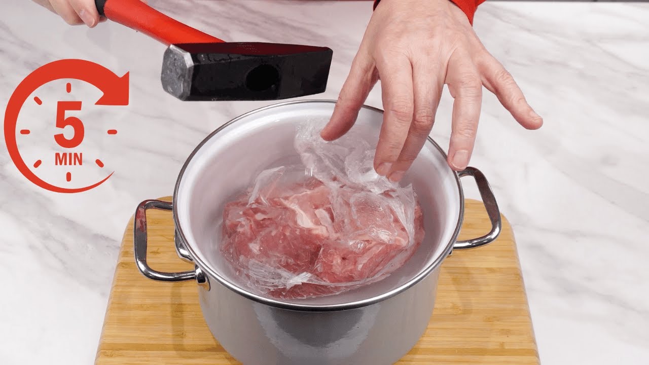 In letzter Minute kochen? Mit diesem Trick ist Fleisch sofort bereit