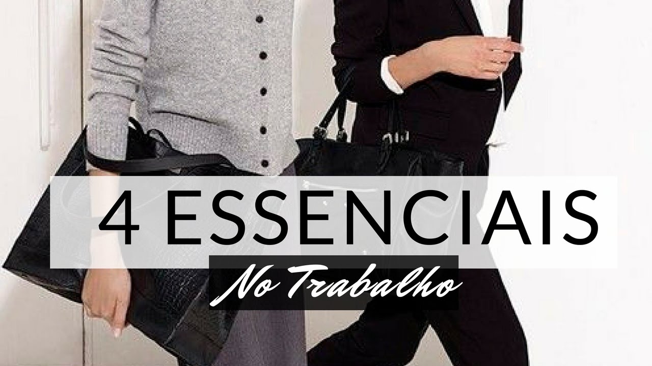 COMO ECONOMIZAR: 4 PEÇAS ESSENCIAIS PARA O TRABALHO.