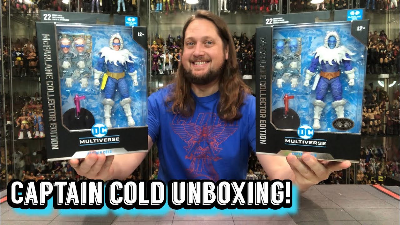 Captain Cold Regular & Platinum DC McFarlane Unboxing & Review!