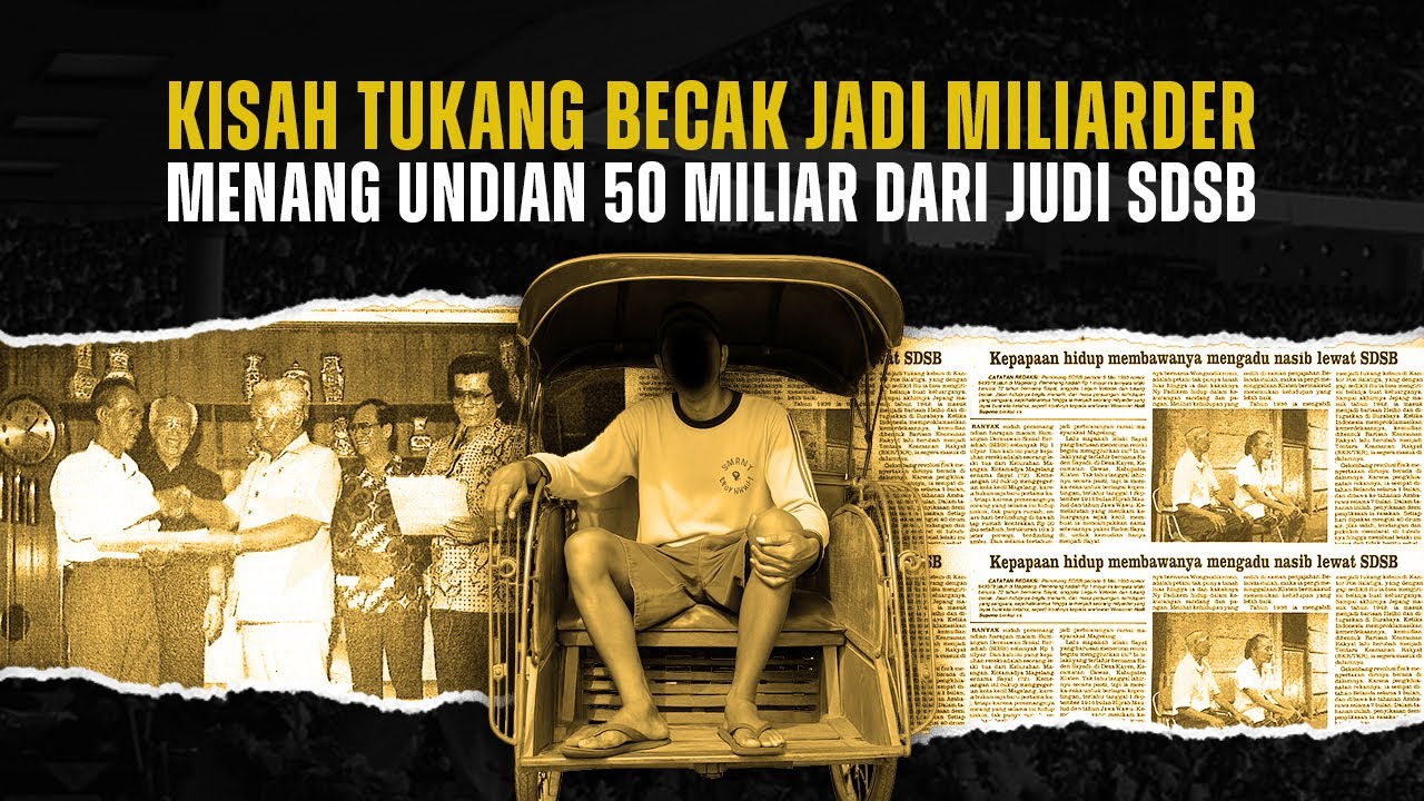 Kisah Tukang Becak Jadi Miliarder Karena Menang Undian SDSB