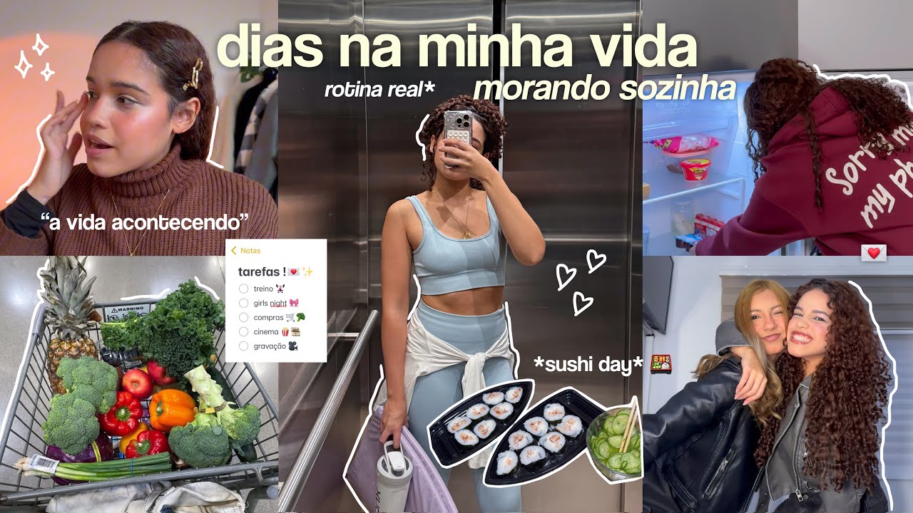 a vida acontecendo! 💌 (rotina real) morando sozinha, trabalho, treino e vida social. 🎥