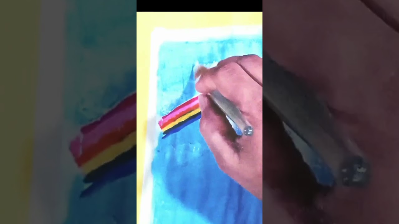 how to make easy and amazing painting #art #viral # #posterart  #shorts