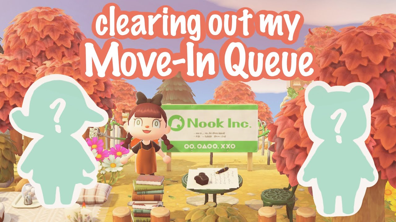 AUTOFILLING RANDOM VILLAGERS!! 😱 CLEARING OUT MY MOVE IN QUEUE | Animal Crossing New Horizons