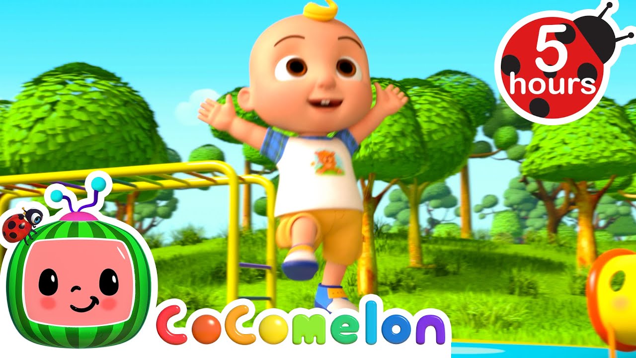 🌳JJ Play Outside Song🛝+ More! | CoComelon - JJs Animal Time | Moonbug Kids– Food & Family Cartoons