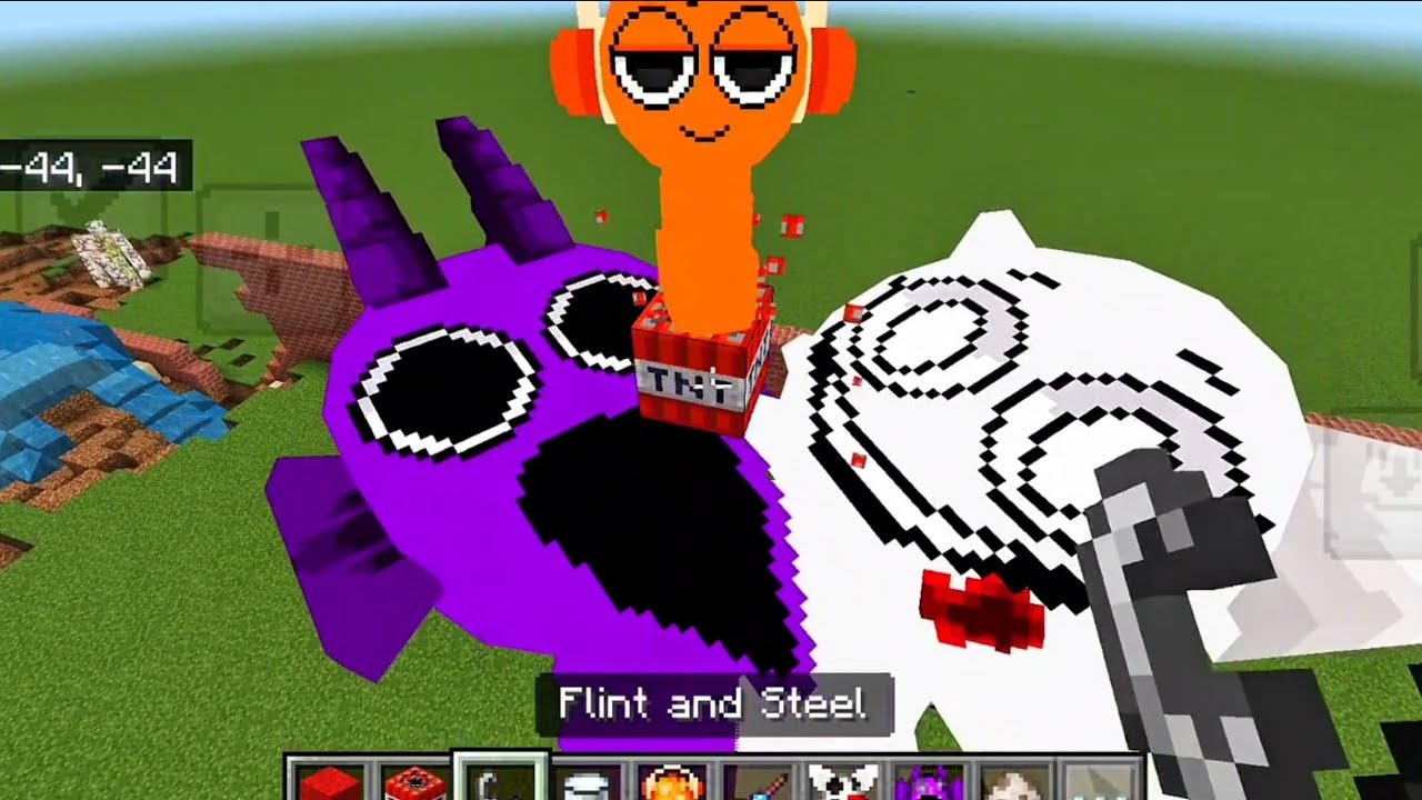 Big Sprunki Horror & Sprunki 💣 Minecraft Mutant  💣 Minecraft Bedrock (PE)! 💣