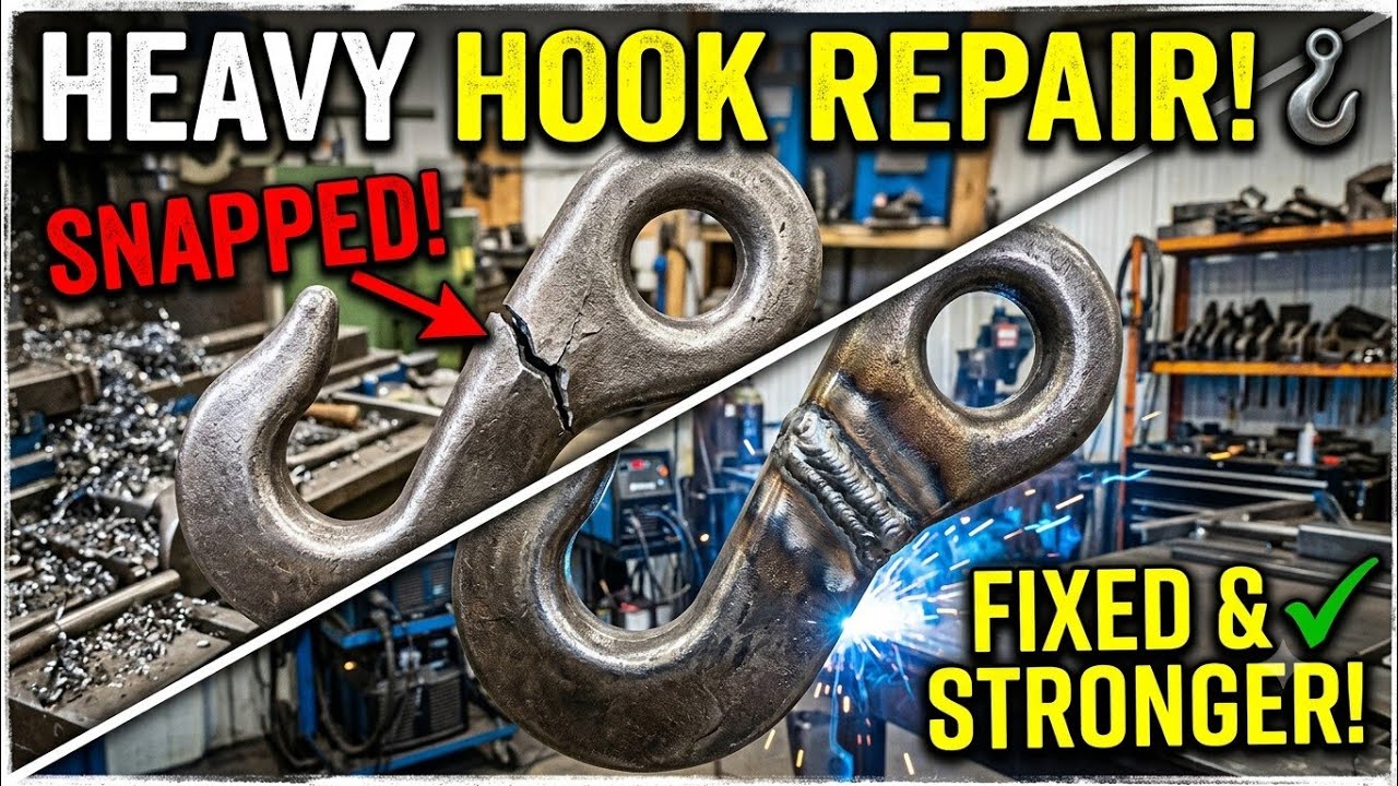 Broken to Unbreakable: Forging & Fixing a Giant Industrial Hook