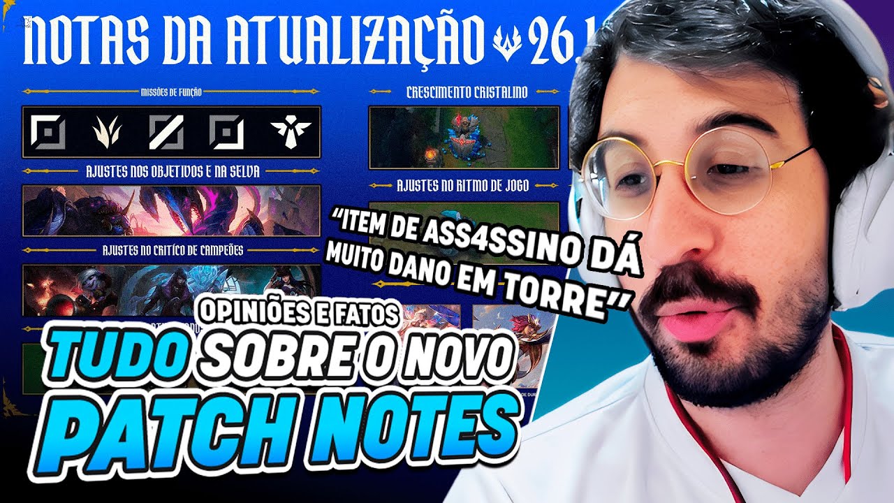 🚨 ATAKHAN REMOVIDO, ITENS NOVOS, AJUSTES DE CAMPEÕES E MUITO MAIS! PATCH NOTES 26.1!