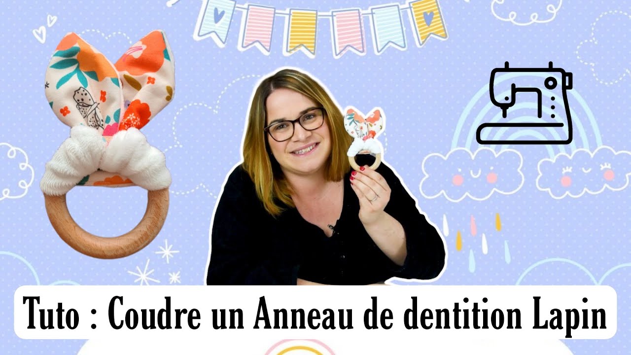 TUTO Couture Débutant & Rapide : Coudre anneau de DENTITION avec oreilles de LAPIN / Bébé / By PopO