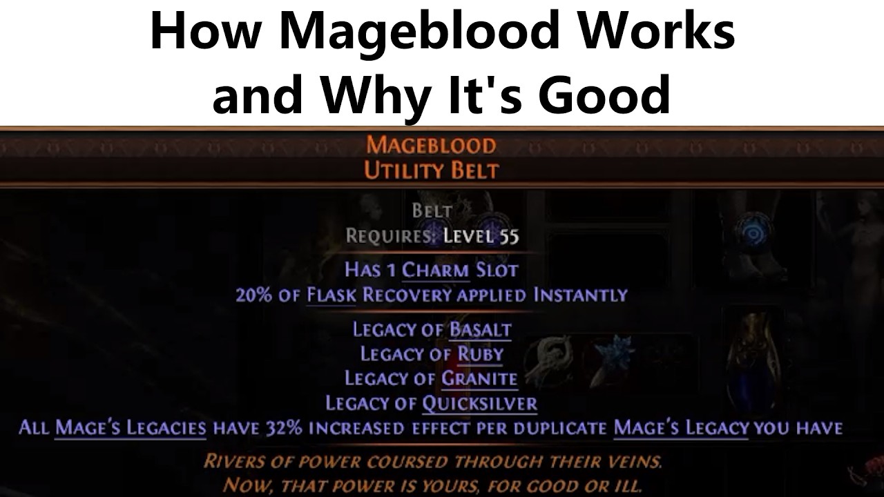 [Path of Exile 2] Как работает Mageblood и почему он так хорош