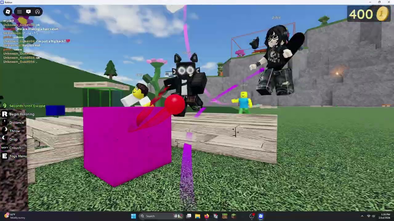 first video yay (fling things and people)