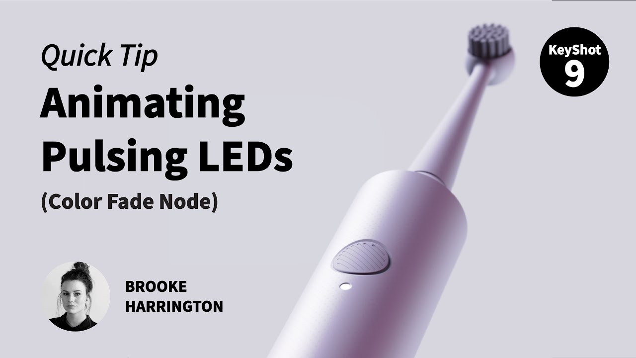KeyShot Quick Tip - Pulsing LEDs Using the Color Fade Animation Node