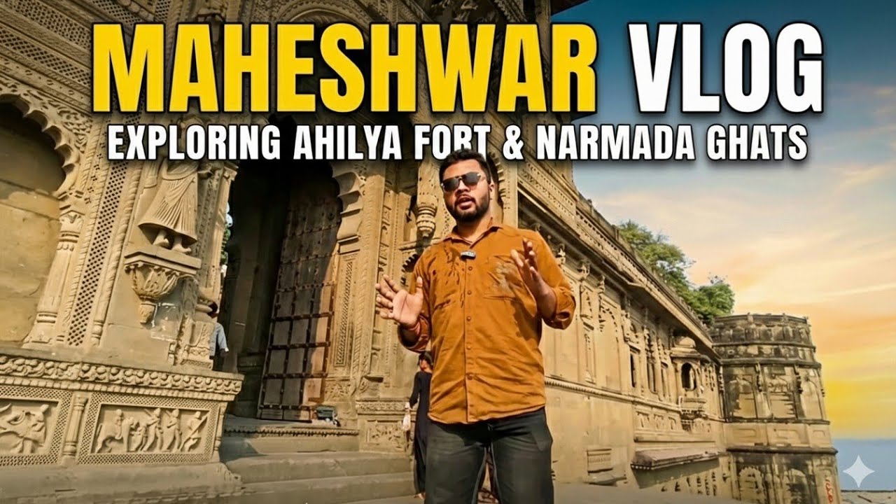 “Ahilya Bai Holkar ki Nagri 😍 | Maheshwar Fort & Narmada Ghat Vlog” || 